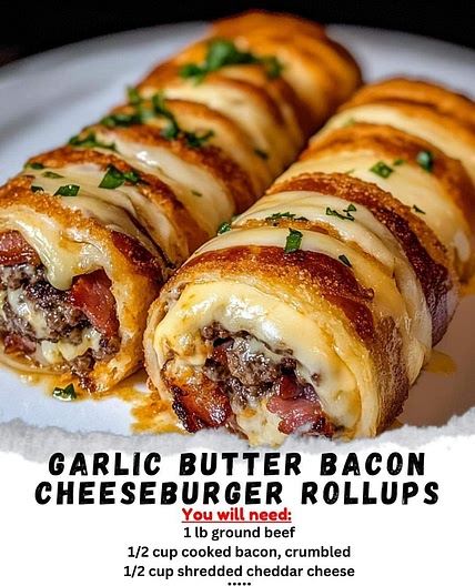 Utter cheese burger roll up