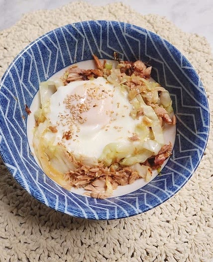 양배추 참치덮밥