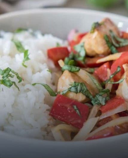 Curry rouge au poulet