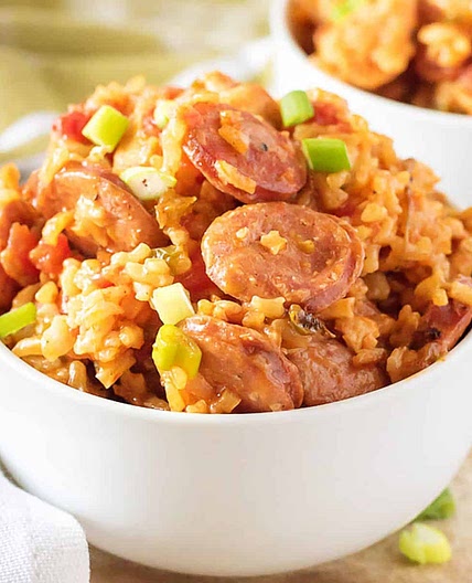 Instant Pot Sausage and Chicken Jambalaya