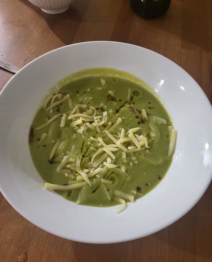 Krem z zielonego groszku