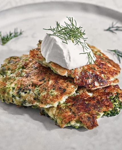 Broccoli Cottage Cheese Pancakes