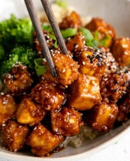 Garlic Sesame Tofu (GF)
