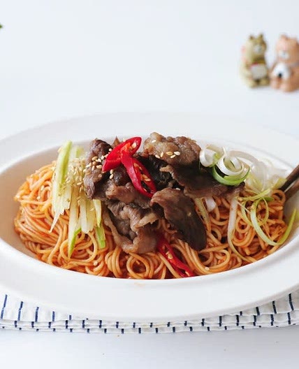 차돌 비빔국수 레시피 비빔국수양념장 만드는법 간단비빔국수 만들기 차돌박이요리