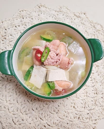 명란 두부 찌개 명란무국