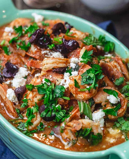 Shrimp Saganaki