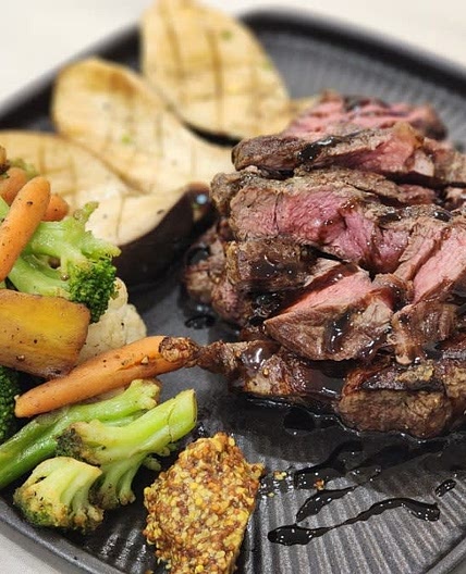 코스트코 부채살 스테이크 맛있게 굽는법 야채 가니쉬