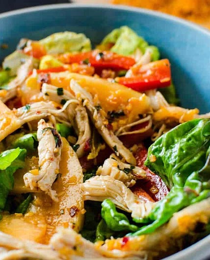 Chicken and Melon Salad (with Coconut Sambol)