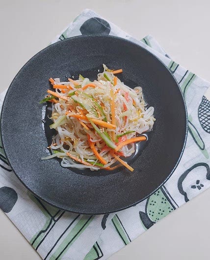 숙주나물 오이 맛살 냉채