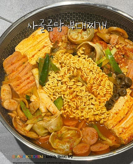 사골곰탕 부대찌개 황금레시피 부대찌개 육수 양념 재료