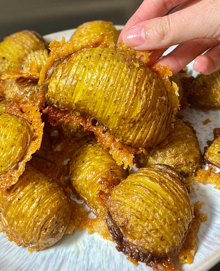 CRISPY PARMESAN POTATOES
