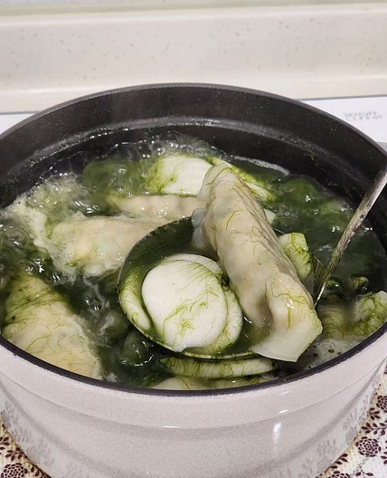 건매생이 떡만두국 끓이는법