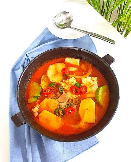 감자고추장찌개