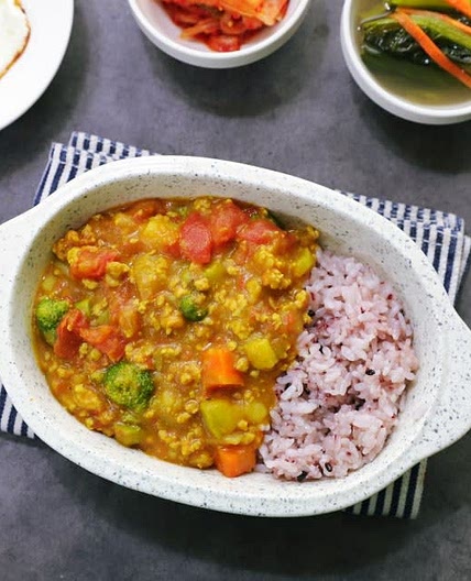 토마토카레 만들기 무수분카레 카레라이스 카레맛있게만드는법 토마토요리