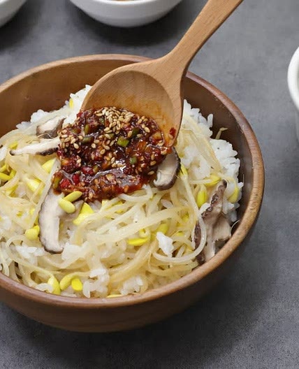 콩나물 냄비밥 하는법 무쇠솥밥 냄비콩나물밥 양념장까지~