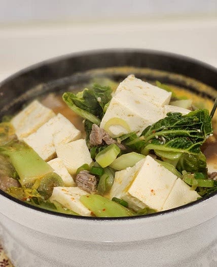 소고기 봄동된장국 끓이는법 제철음식 봄동 요리