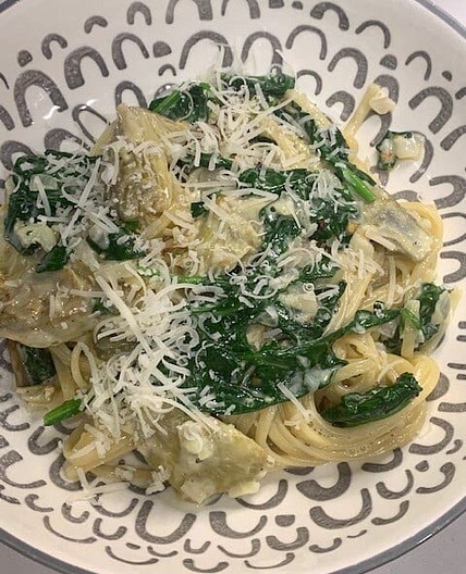 Spinach & Artichoke Pasta
