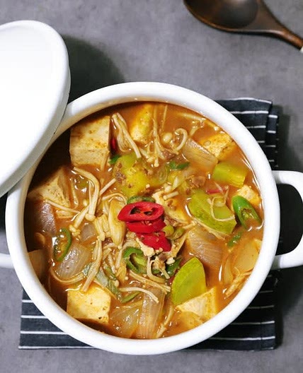 고기집된장찌개 만드는법 고깃집된장찌개 레시피 고추장된장찌개 맛있게 끓이는법