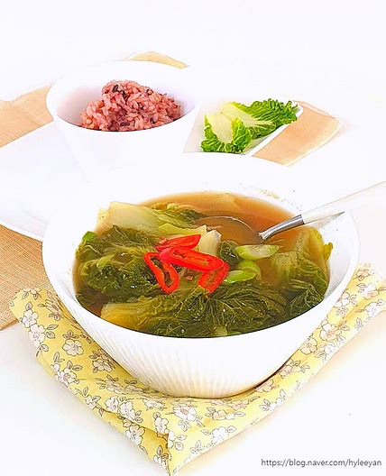 봄동된장국