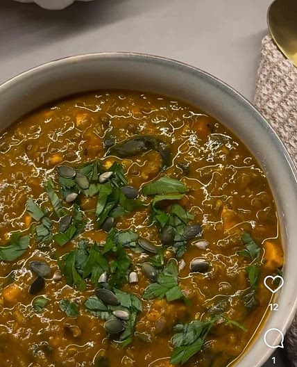 Soupe de lentilles aux épices