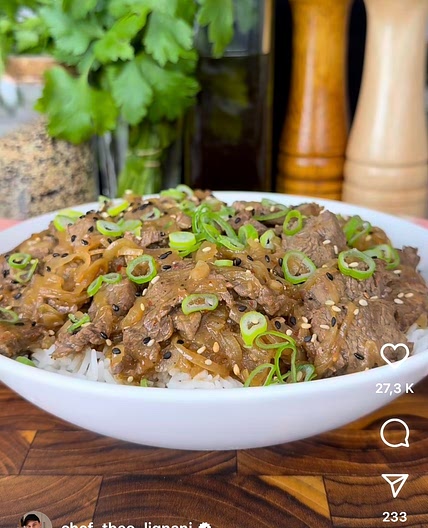 Boeuf aux oignons asiatique 
