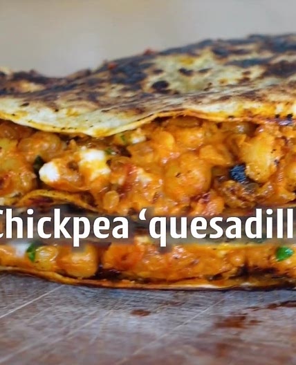 Chickpea quesadillas