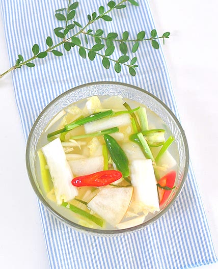 배추무물김치