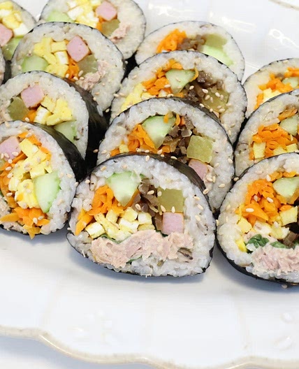 집김밥 참치김밥 만들기