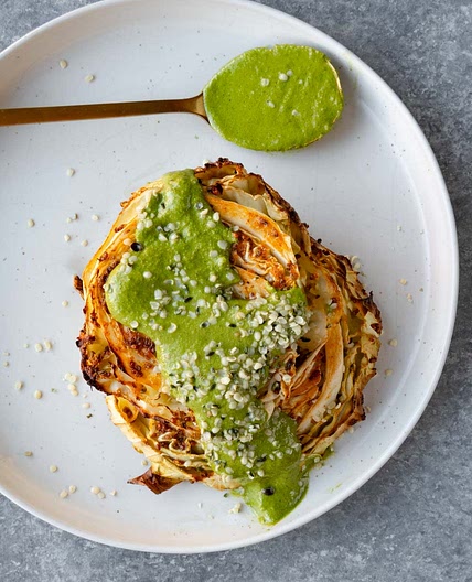 Roasted Cabbage Steaks (Air Fryer or Oven)