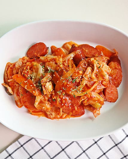 부대볶음 레시피 국물 없이 먹는 부대찌개