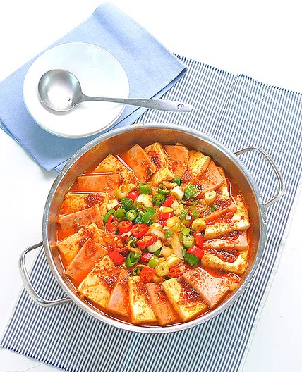 스팸두부조림