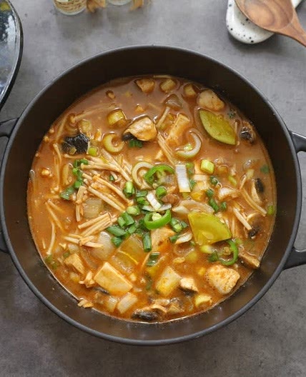 고깃집 된장찌개레시피 두부 애호박된장찌개 만드는법 고기집된장찌개