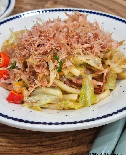 베이컨 볶음우동 레시피