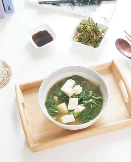 두부 아욱요리 아욱된장국 만드는법 아욱국 끓이는법