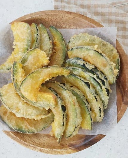단호박 튀김 만들기 튀김반죽 단호박요리