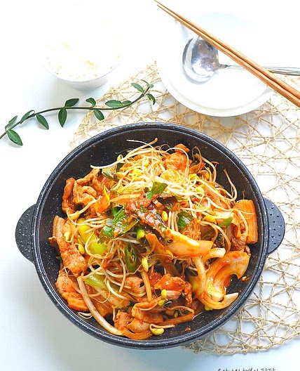 콩나물불고기 콩불