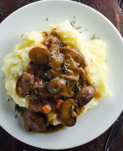 Mushroom Bourguignon