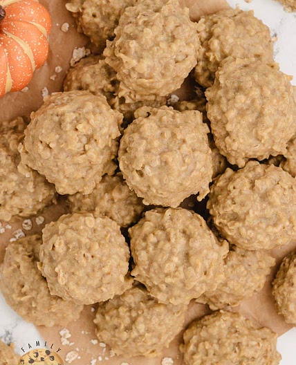 No Bake Pumpkin Cookies