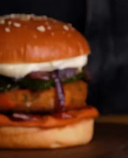 Pumpkin chickpea burger