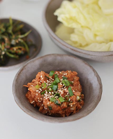 참치쌈장&양배추쌈