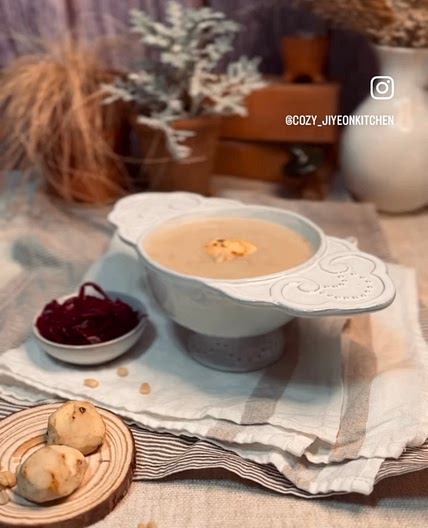 🇰🇷초기감기. 빠르게 잡는 밤&잣 죽