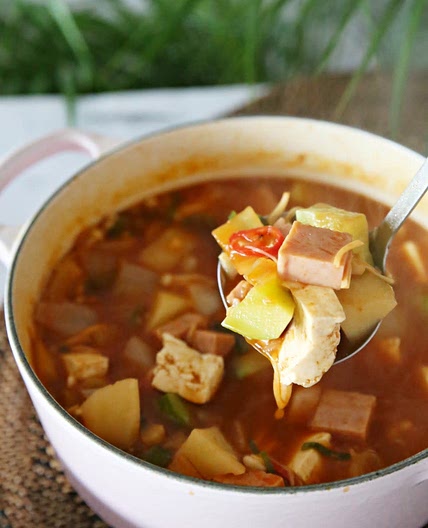 감자 고추장찌개 레시피 애호박 스팸 고추장찌개