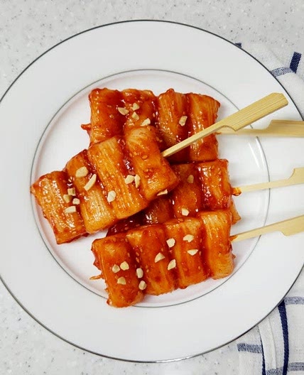분식집 떡꼬치 만들기 매콤달콤한 떡꼬치 소스 만들기 레시피
