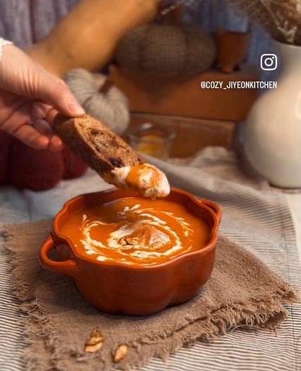 🍁🍂 따뜻한 호박 스프