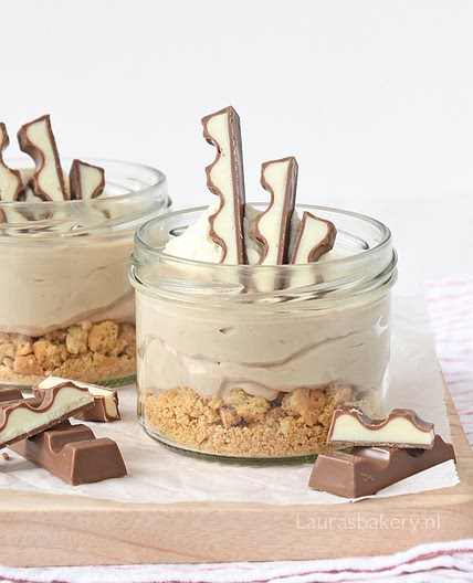 No-bake kinder chocolade mini cheesecake