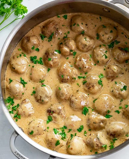 Swedish Meatballs and Gravy
