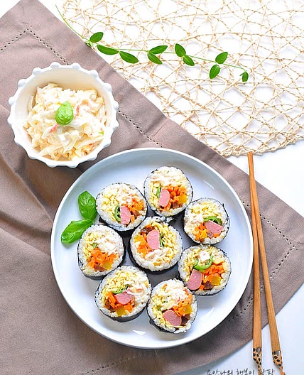 사과샐러드김밥