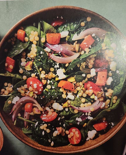 Spanakopita Spinach Salad with Couscous
