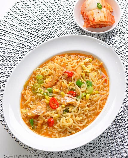 콩나물황태라면