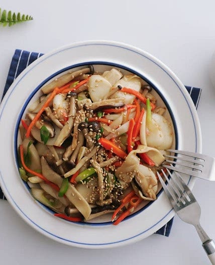 간장떡볶이 레시피 떡국떡떡볶이 버섯떡볶이 떡국떡요리 아이들간식